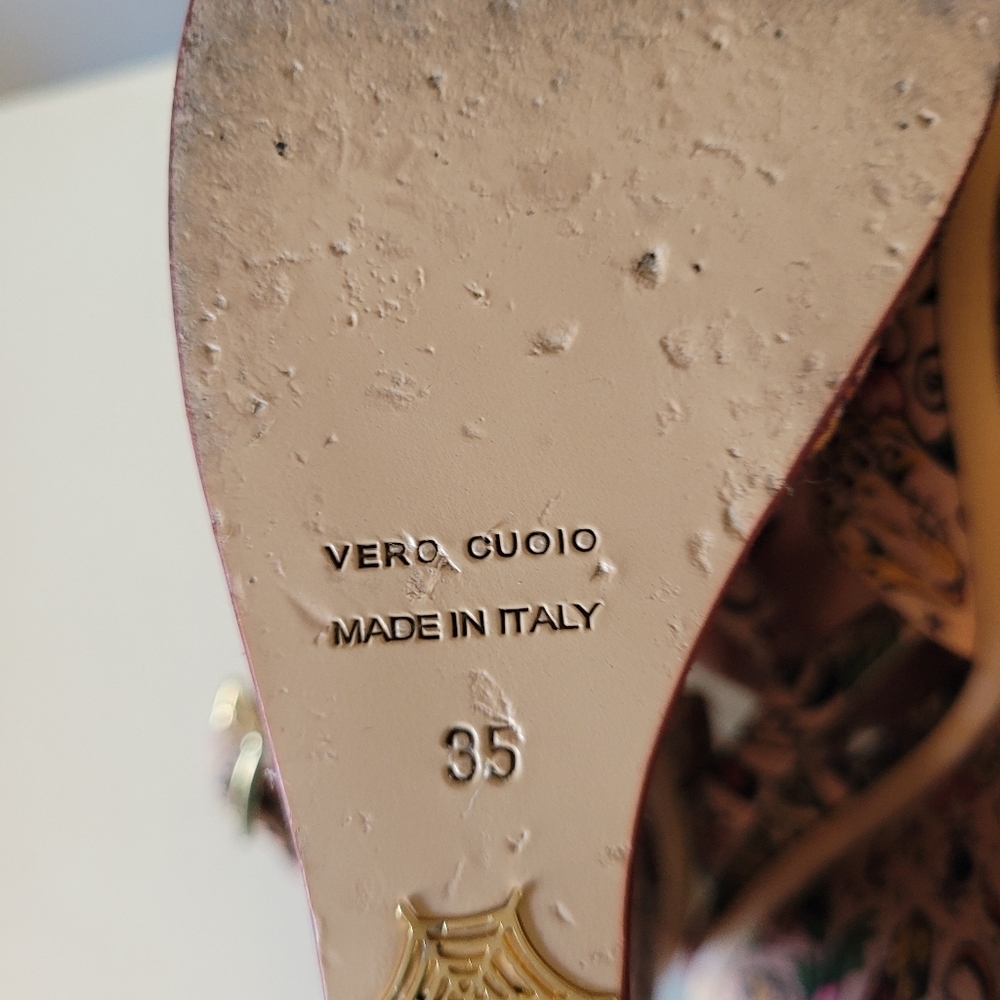 Charlotte Olympia Miranda Inked Wedges, VGUC, Size 5 - Picture 12 of 13